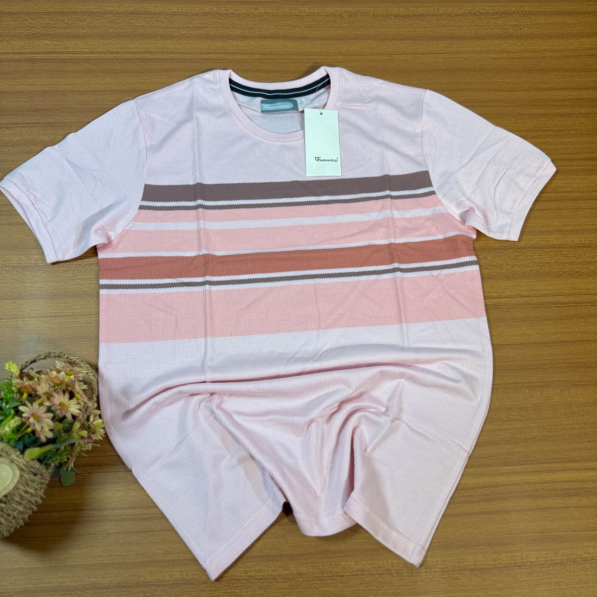 FASHIONOLOGY STRIPPED T-SHIRT 01_0