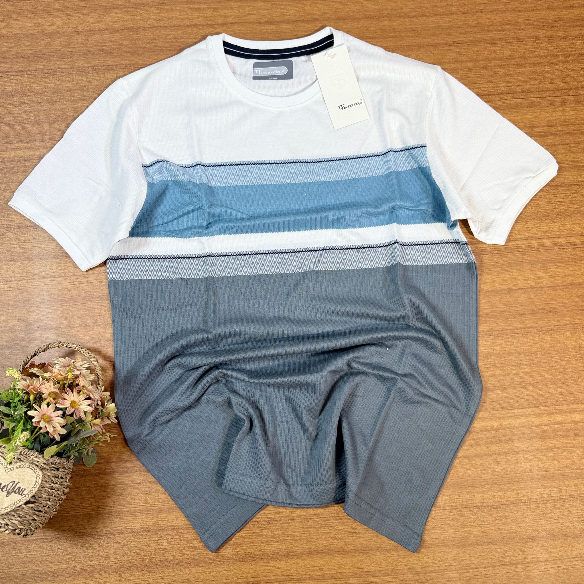 FASHIONOLOGY STRIPPED T-SHIRT 06_0