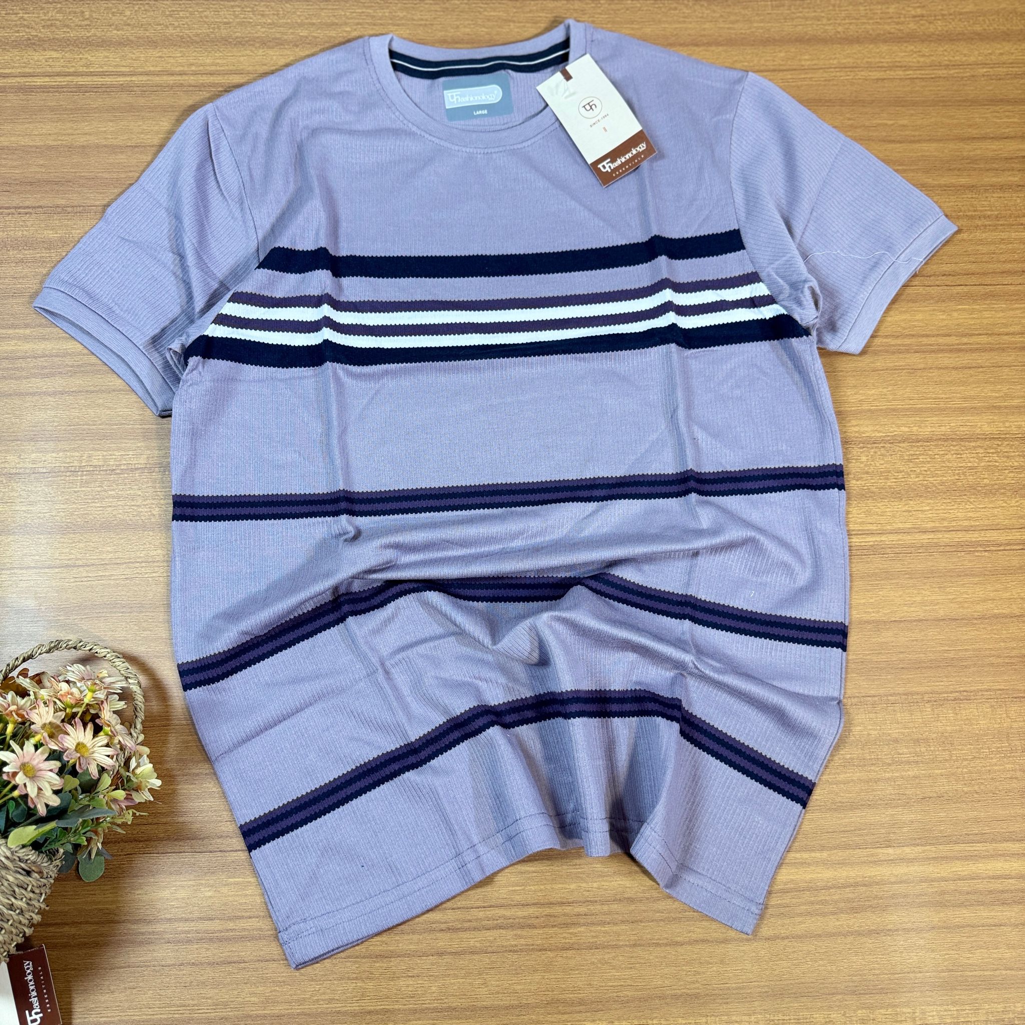 FASHIONOLOGY STRIPPED T-SHIRT 07_0