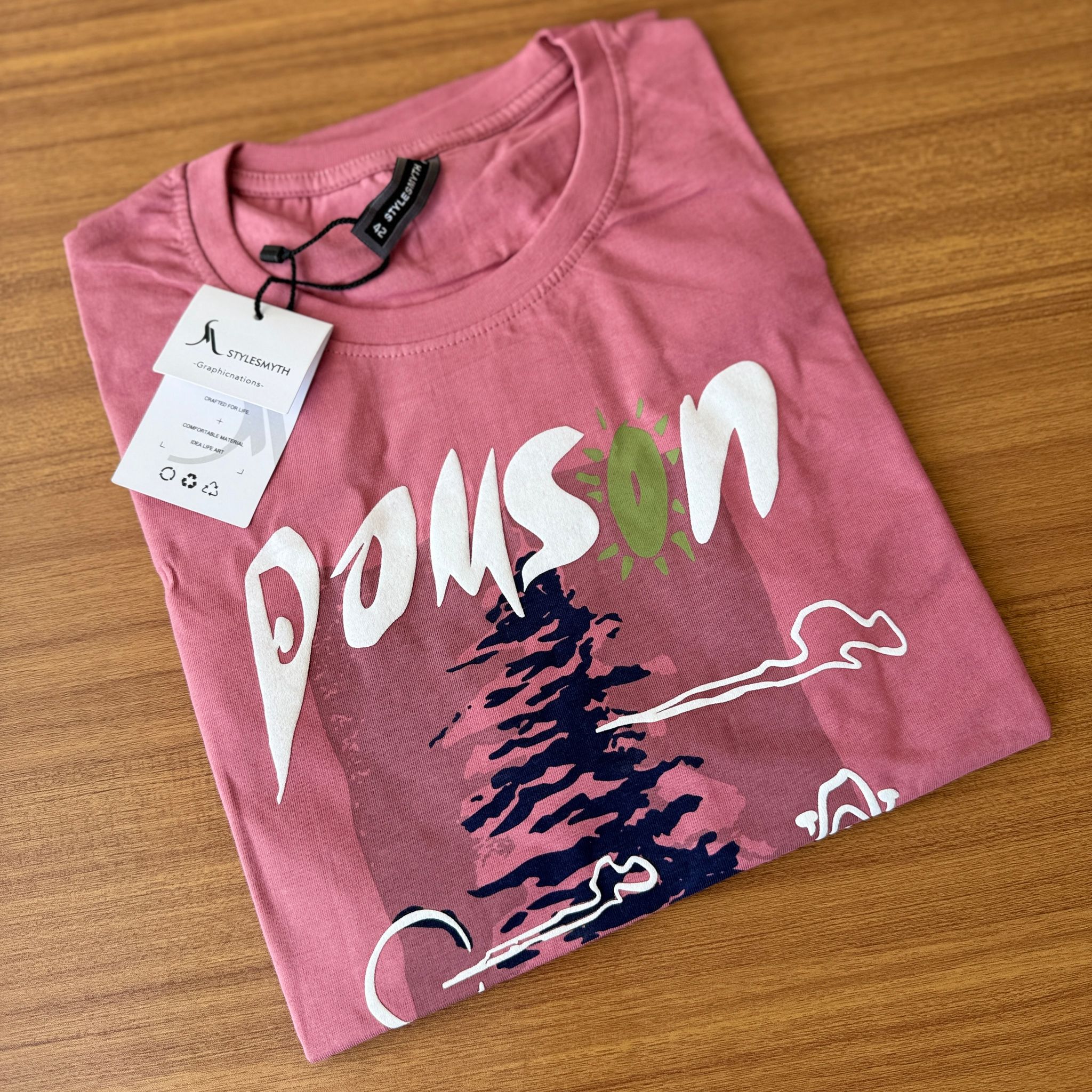 STYLESMYTH GRAPHIC T-SHIRT - PINK_1