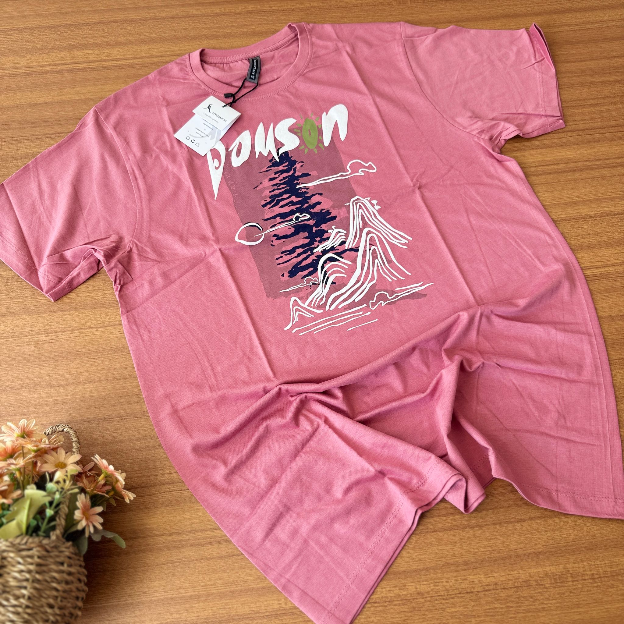 STYLESMYTH GRAPHIC T-SHIRT - PINK_0