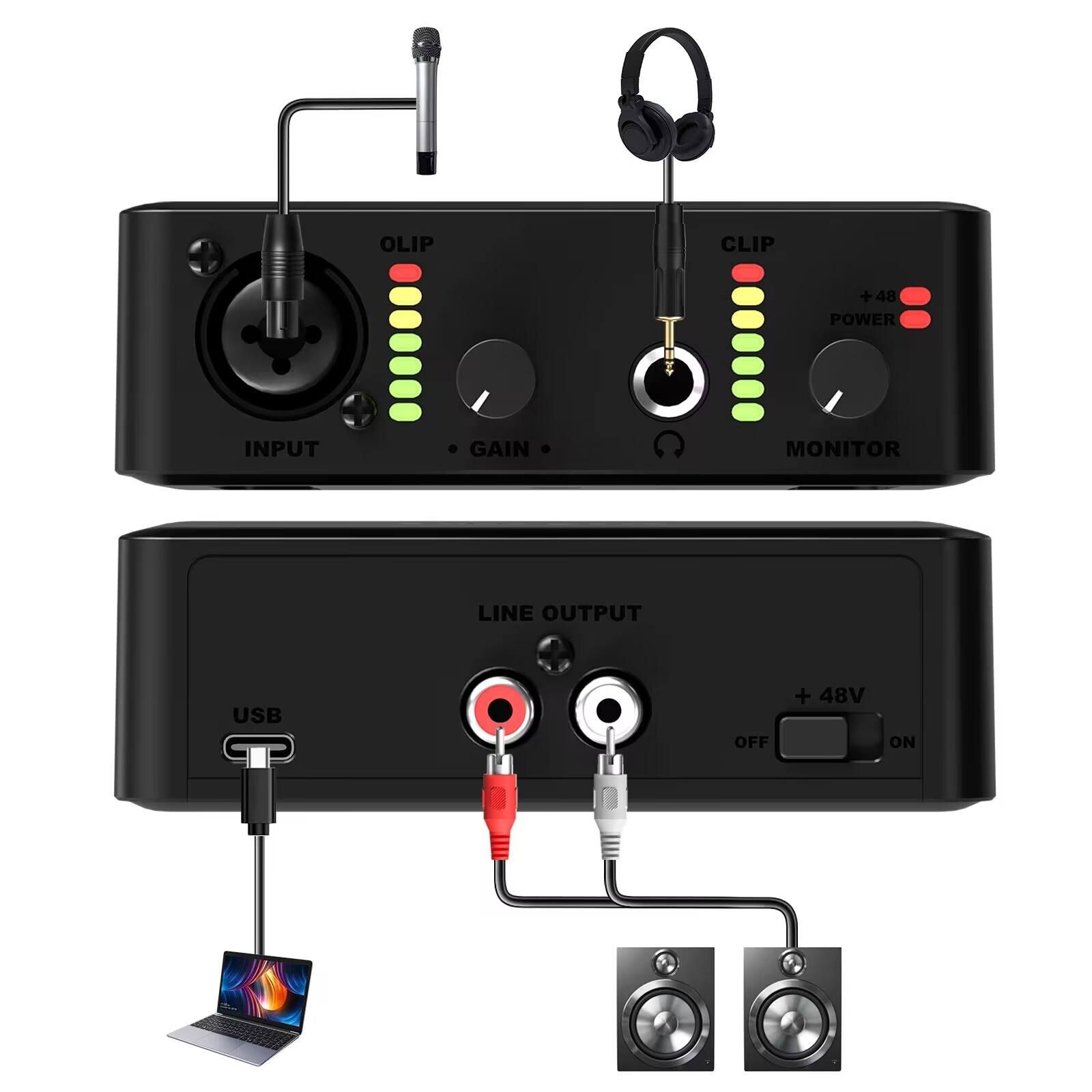 USB Audio Interface丨Solo Preamp 192khz/32bit_2