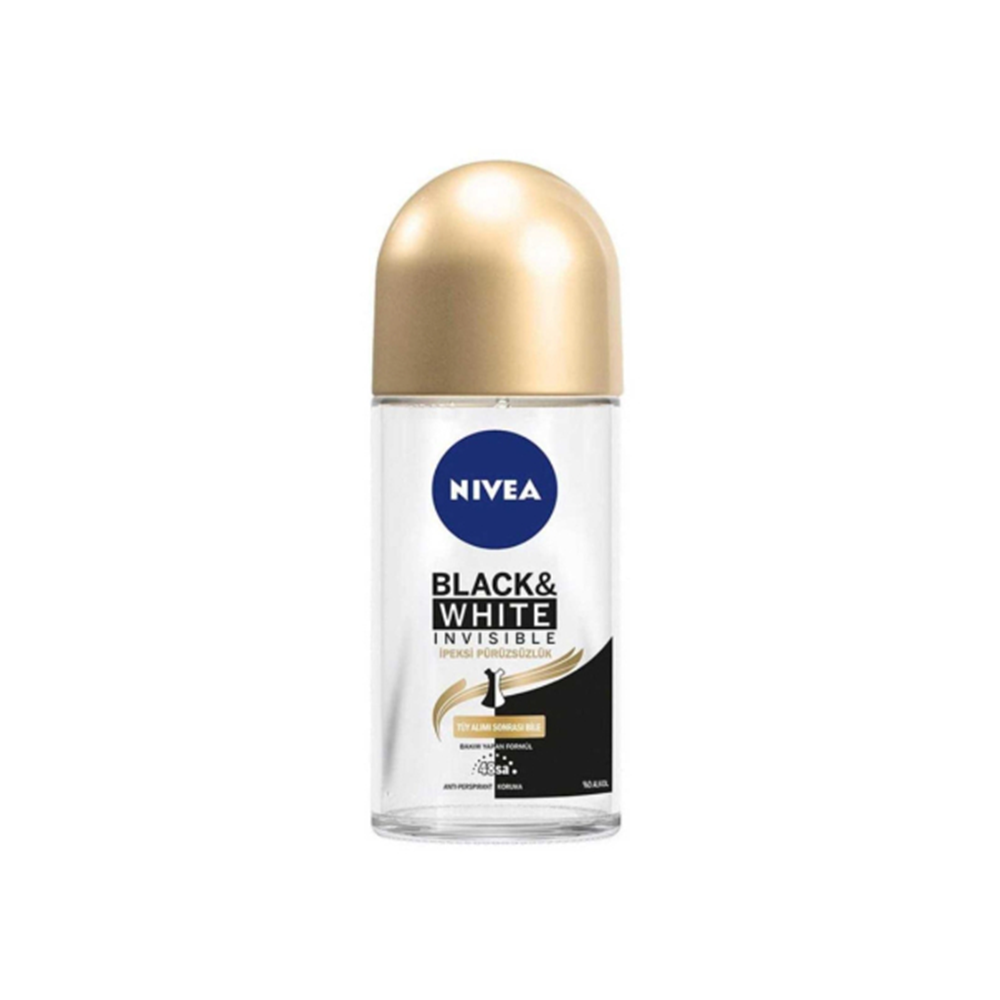 Nivea Women Invisible Black & White İpeksi Pürüzsüzlük Roll-On (50 ml)_0
