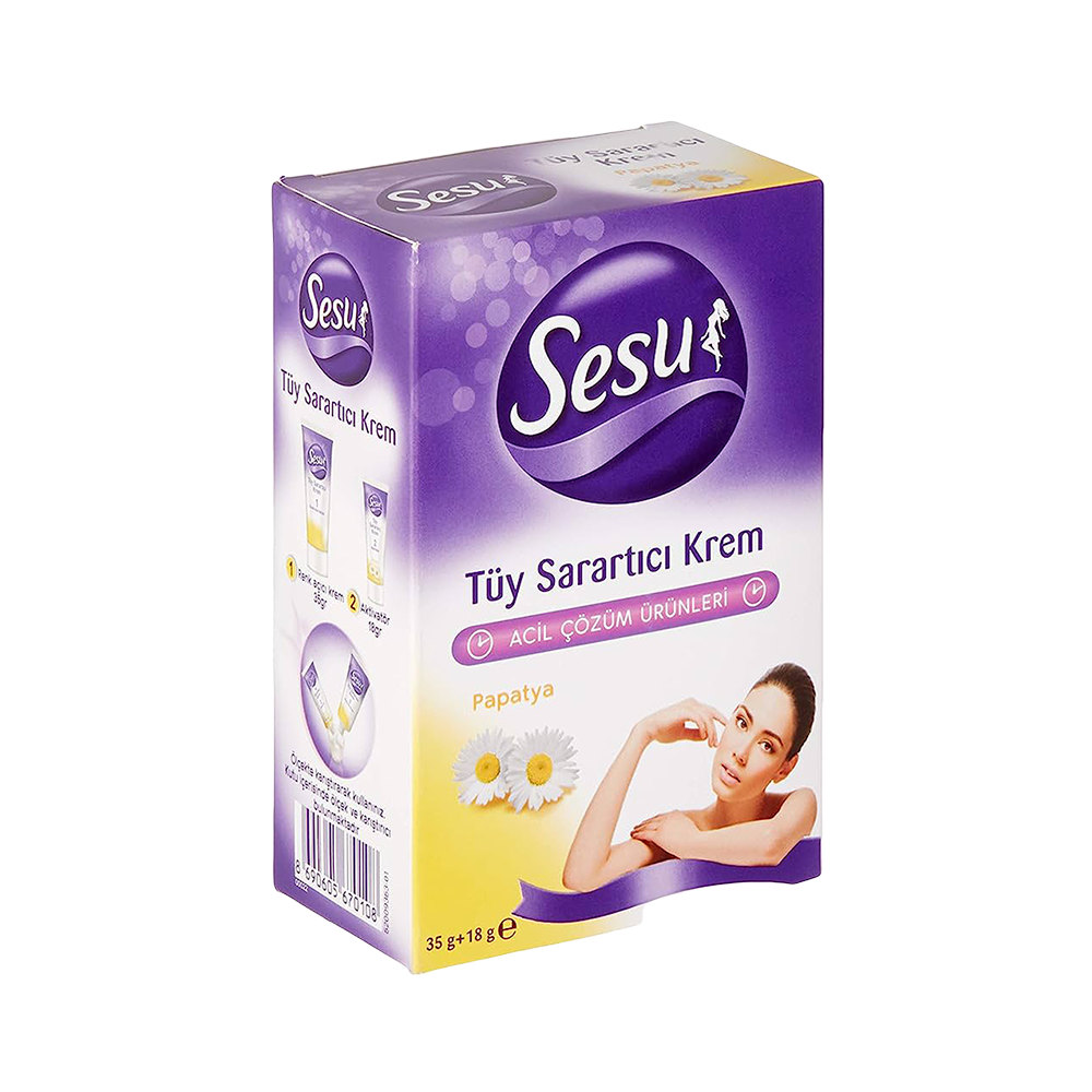 Sesu Tüy Sarartıcı Krem (35 + 18 g)_0