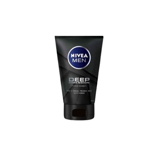 Nivea Men Deep Dimension Yüz ve Sakal Yıkama Jeli (100 ml)_0