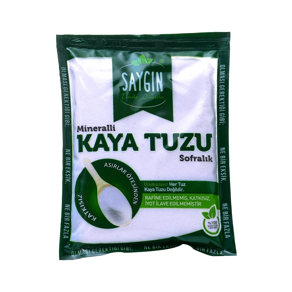 Saygın Mineralli Kaya Tuzu Sofralık (500 g)_0