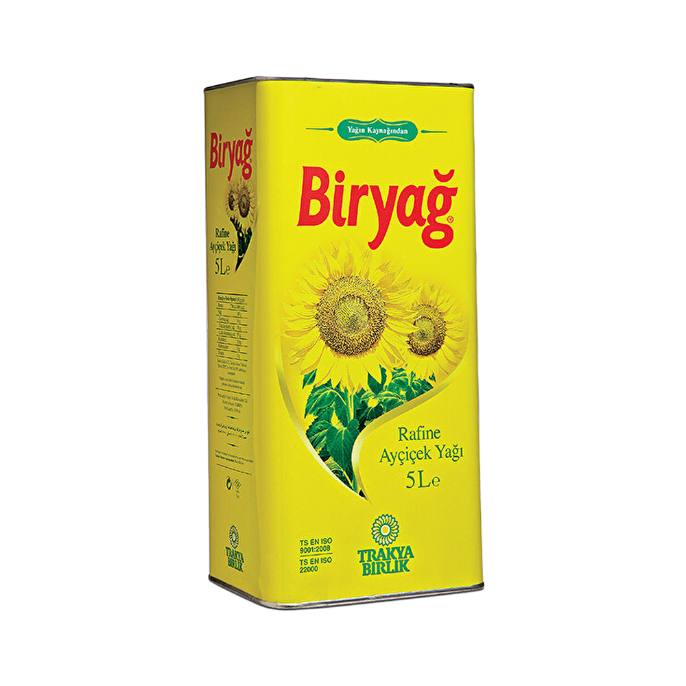 Biryağ Ayçiçek Yağı Teneke (5 L)_0