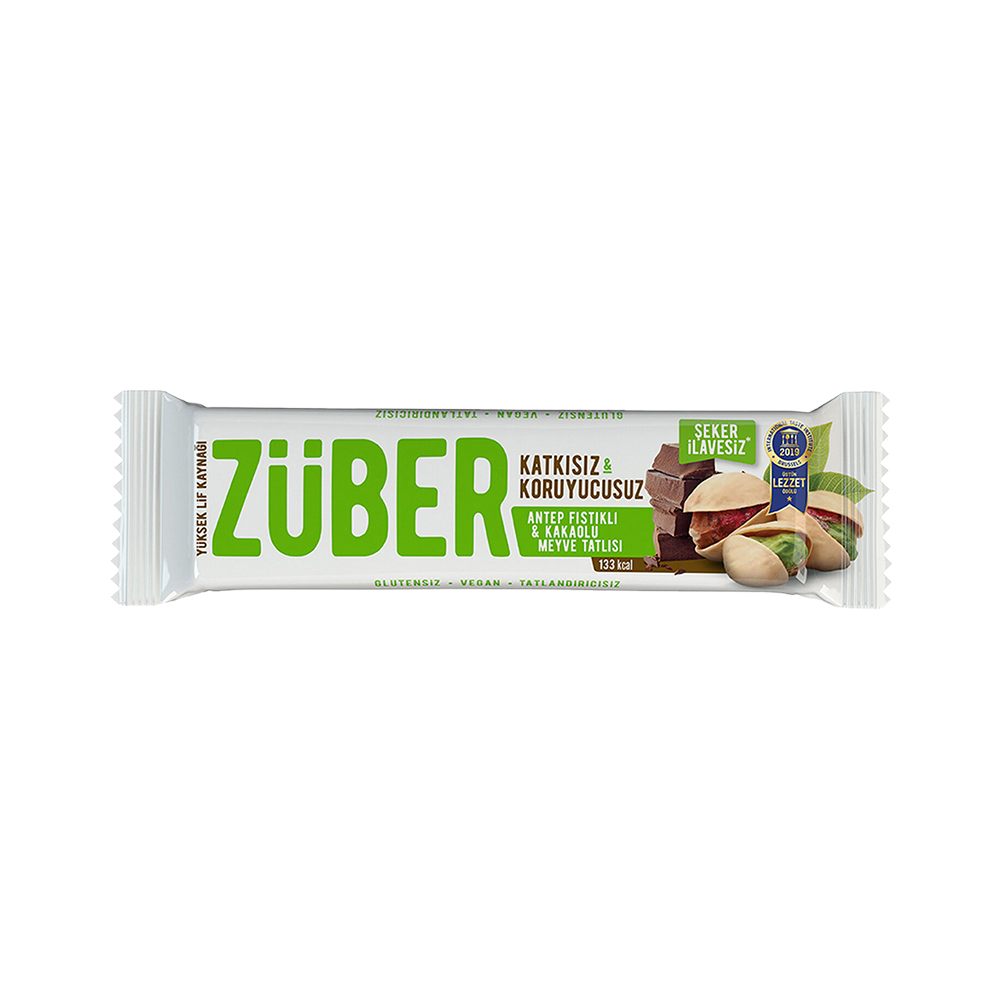 Züber Antep Fıstıklı ve Çikolatalı Meyve Bar (40 g)_0