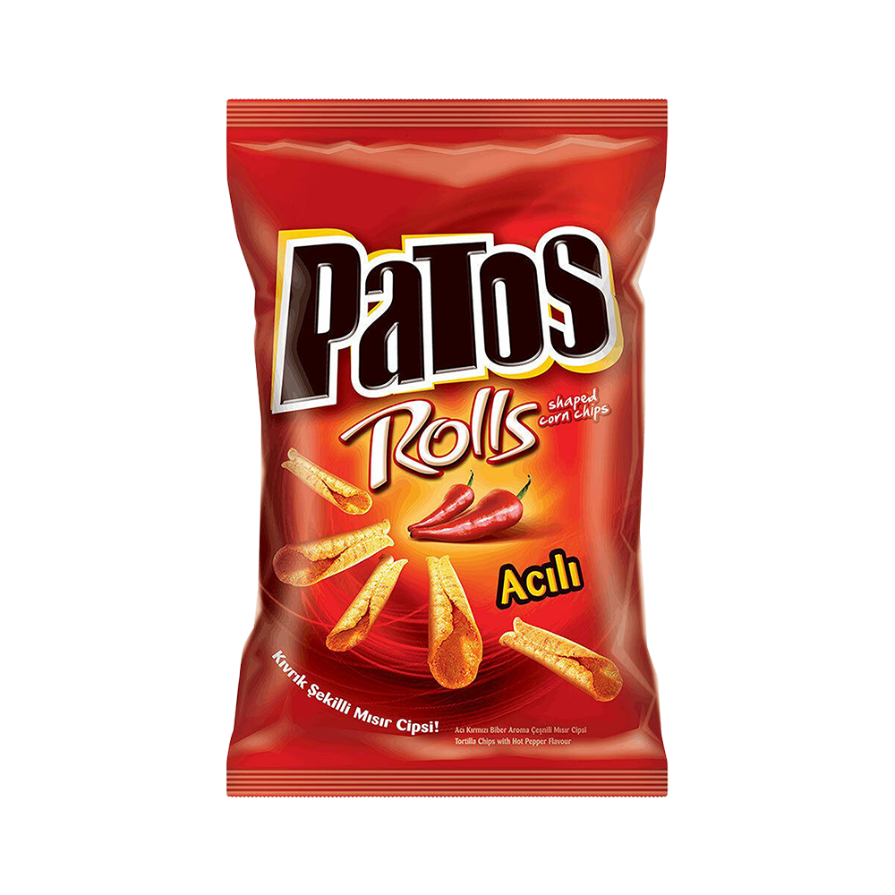Patos Rolls Acılı Cips (109 g)_0