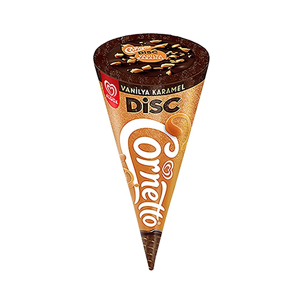 Algida Cornetto Disc Vanilya Karamel (130 ml)_0