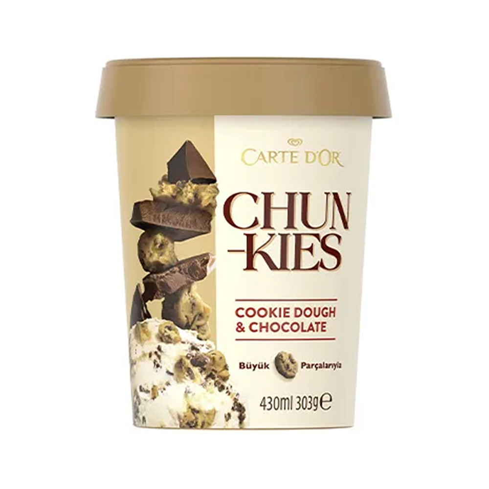 Algida Carte d'Or Chunkies Kuarabiye Parçacıklı Vanilyalı Dondurma (430 ml)_0