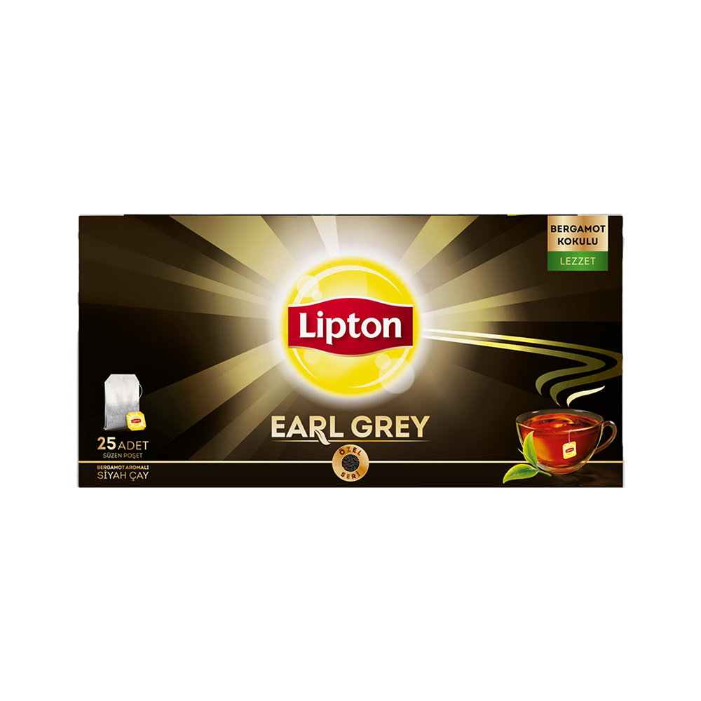 Lipton Earl Grey Bardak Poşet Çay (25'li)_0