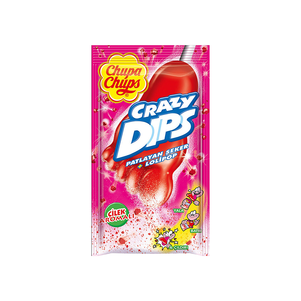 Chupa Chups Çilek Aromalı Patlayan Şeker (14 g)_0