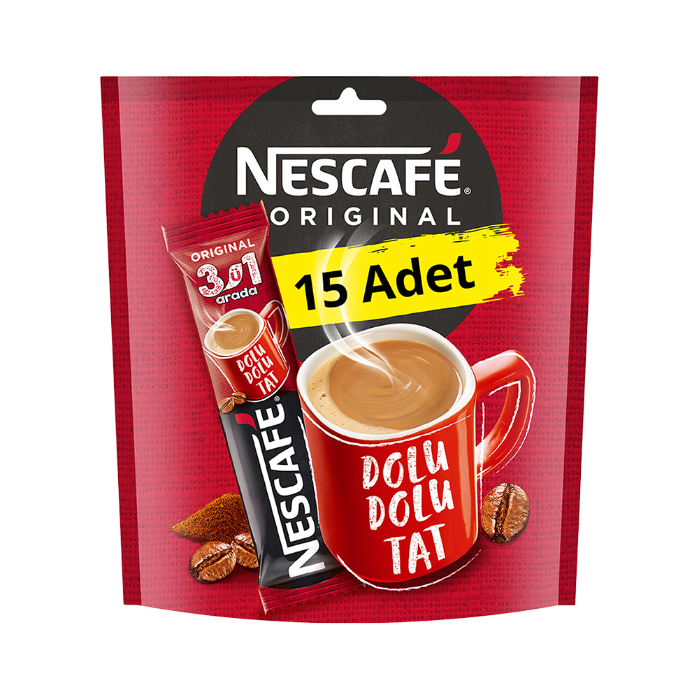 Nestlé Nescafé 3'ü 1 Arada (15 x 17,5 g)_0