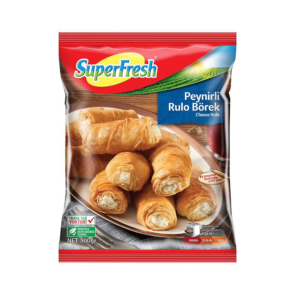 SuperFresh Dondurulmuş Peynirli Rulo Börek (500 g)_0