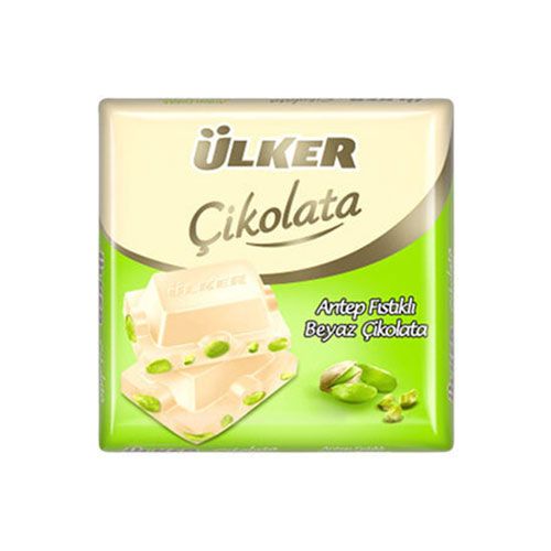 Ülker Antep Fıstıklı Kare Beyaz Çikolata (65 g)_0