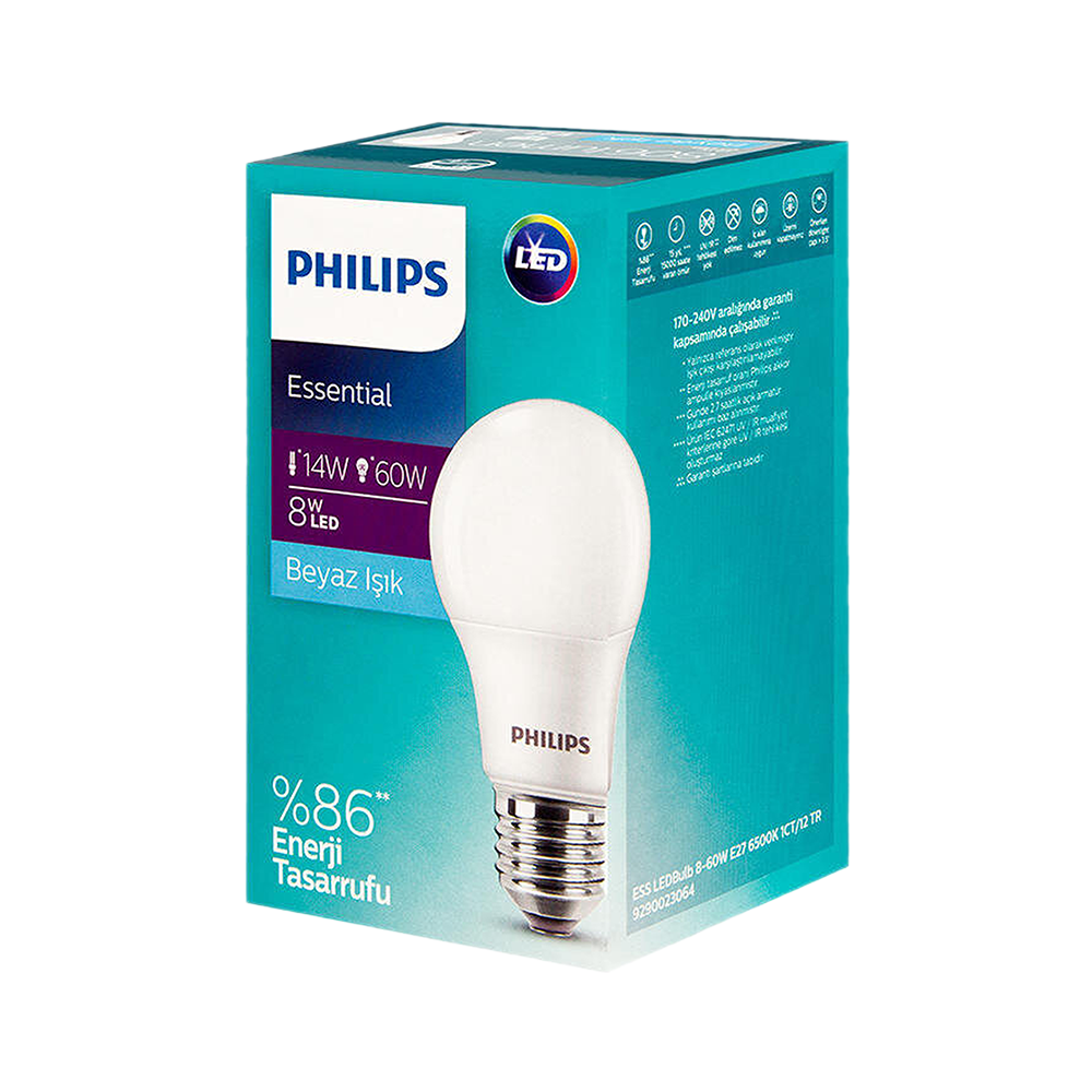 Philips Led Ampul Beyaz Işık (60 W)_0