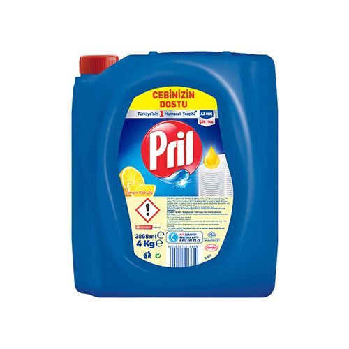 Pril Limon Kokulu Sıvı Bulaşık Deterjanı (4 L)_0