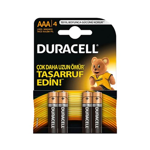 Duracell Alkalin AAA İnce Kalem Pil (4'lü)_0