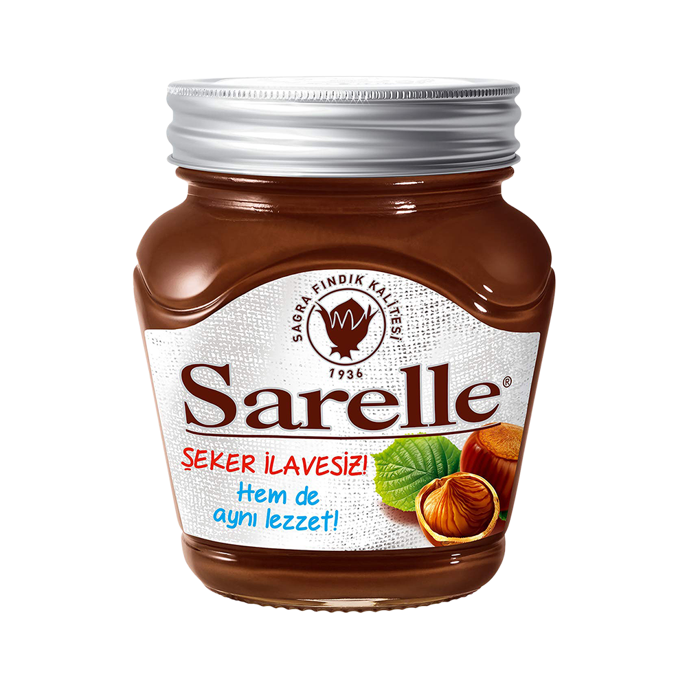 Sarelle Şeker İlavesiz Kakaolu Fındık Ezmesi (350 g)_0