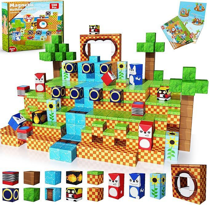 Magnetic Building Cubes 100 Pcs/Set ZH002 - Adventure_0
