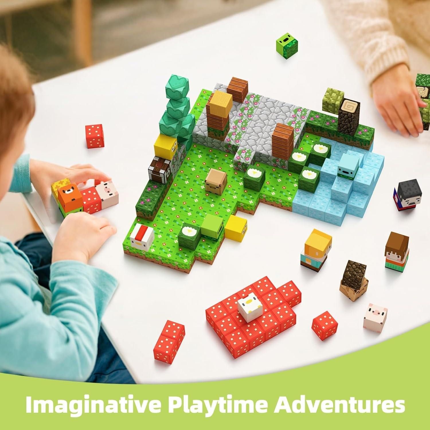 Magnetic Building Cubes 100 Pcs/Set ZH002 - Adventure_1