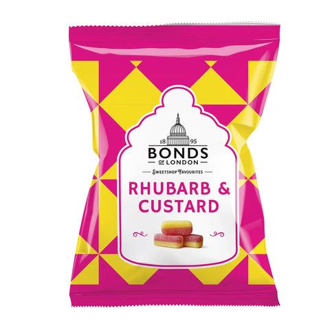 Bonds Of London Rhubarb & Custard Bags 130g _0