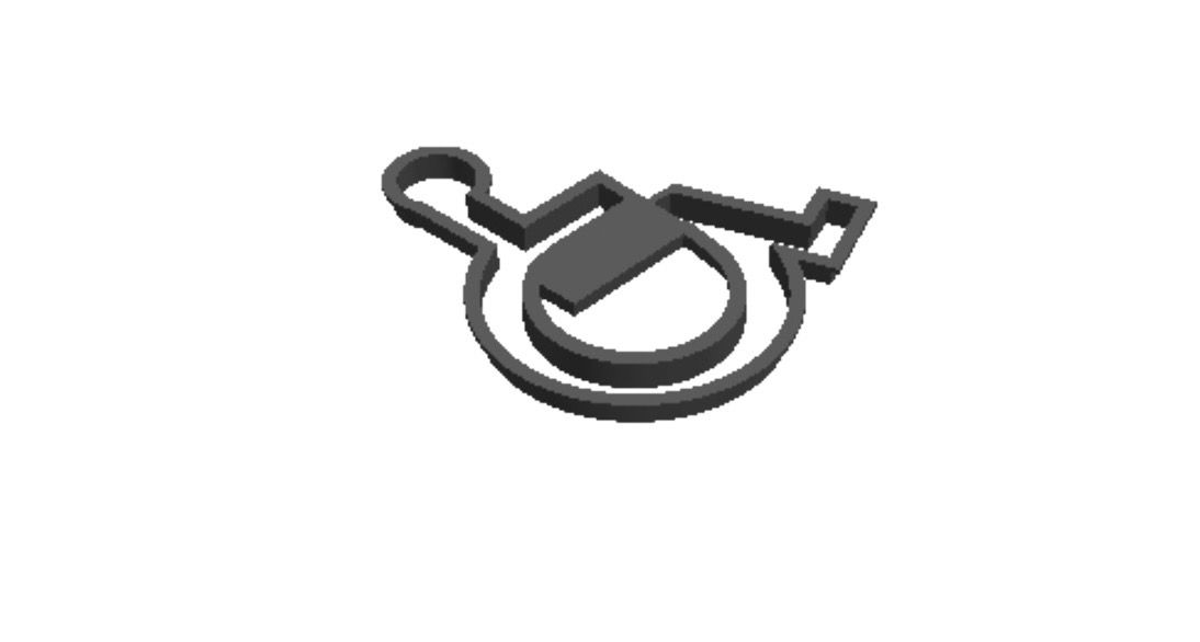 Wheel chair  outprint Cookie Cutter _0