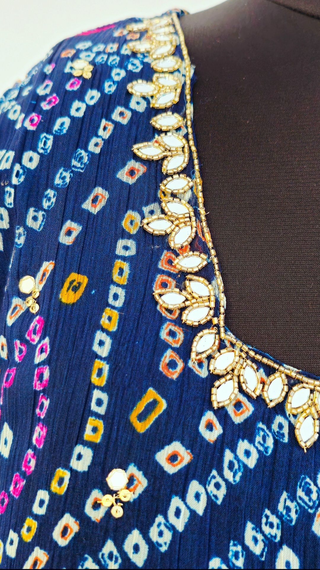 Blue Batik Anarkali_2