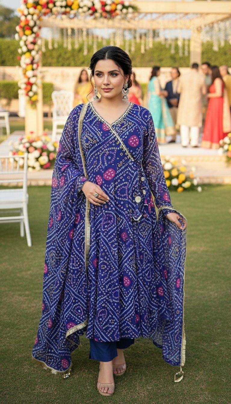 Violet Batik Anarkali_0