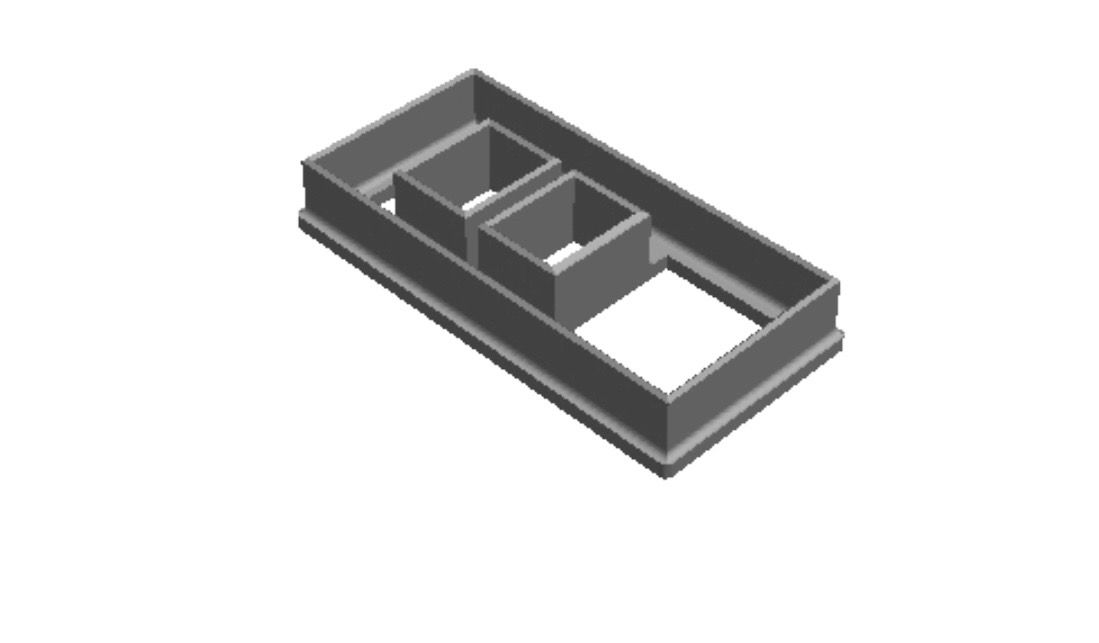 Cookie House Terrace Wall outprint  Cookie Cutter   _0