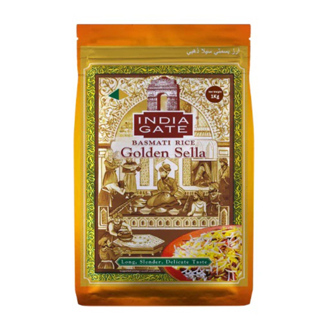 India Gate Goldan Sella Rice 5 Kg_0