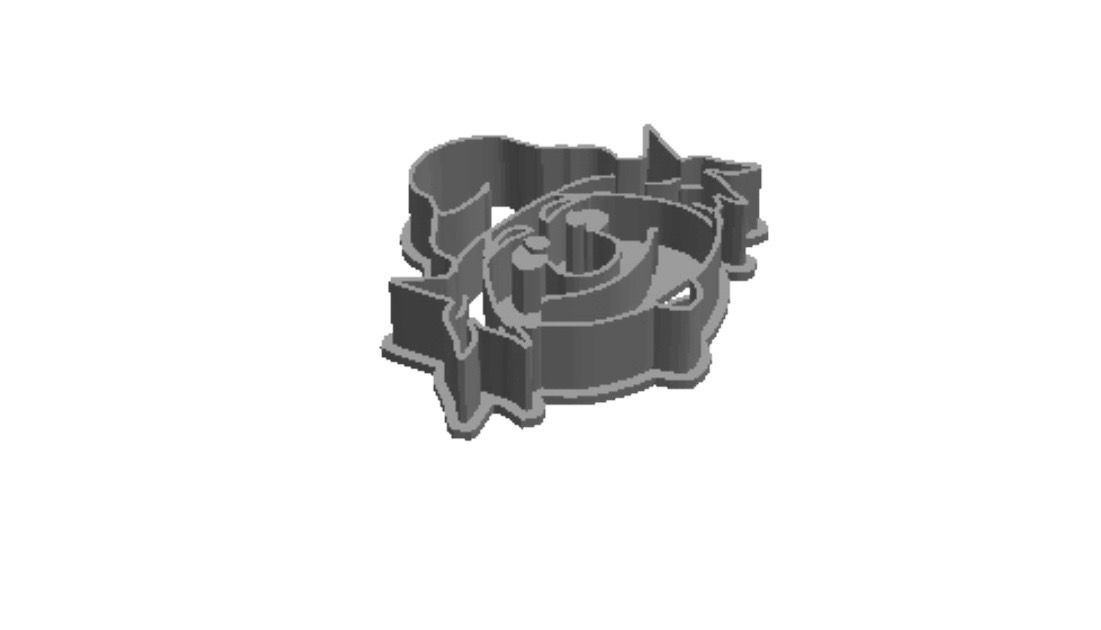 Smurf Face out print Cookie Cutter   _0