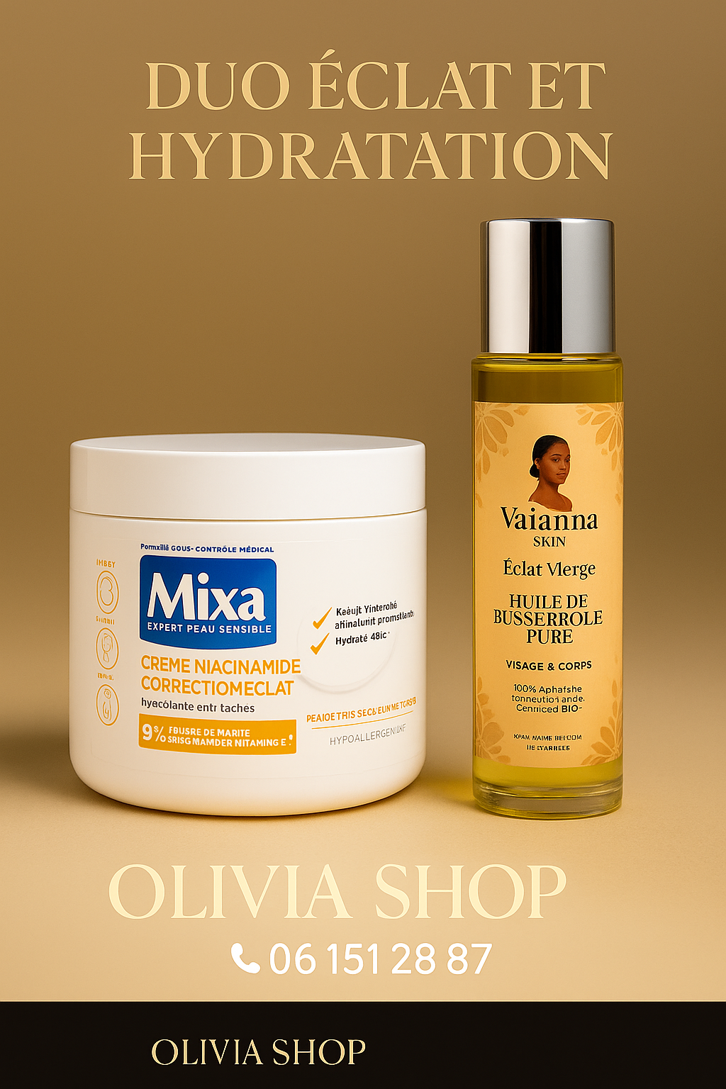 MIXA NIACINAMIDE+VAIANNA SKIN HUILE DE BUSSEROLE ECLAT VIERGE 400ML+200ML_2