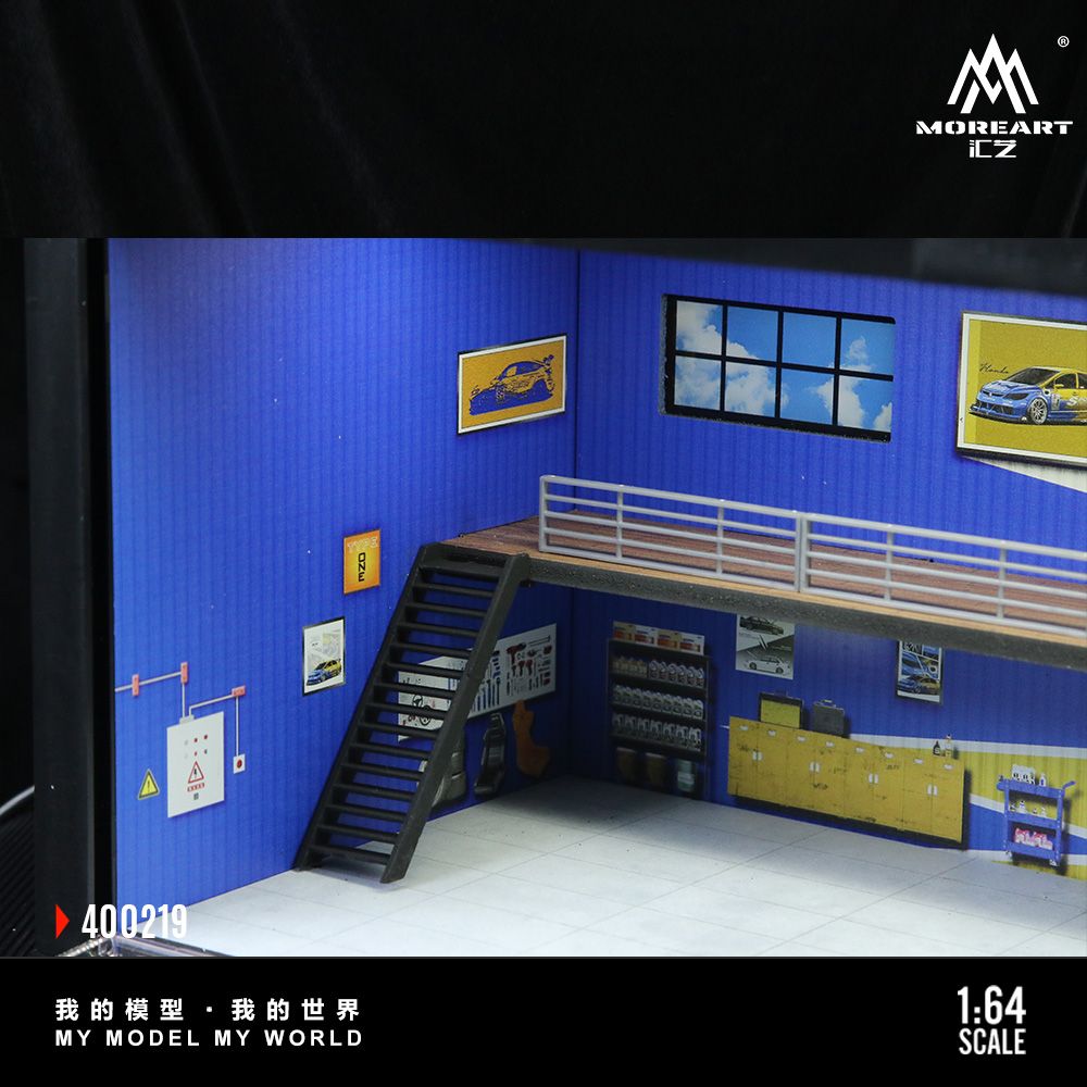 MOREART MODEL 1/64 DIORAMA CONTAINER - YELLOW/BLUE_2