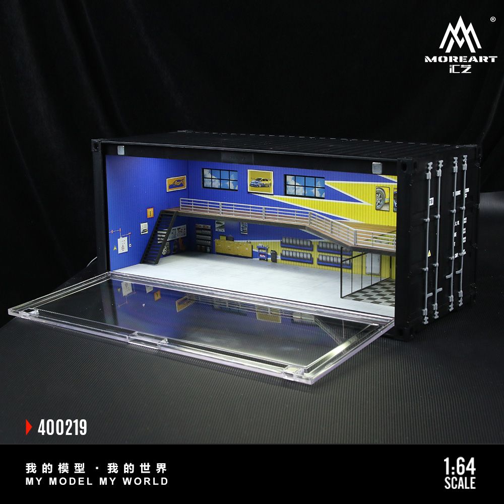 MOREART MODEL 1/64 DIORAMA CONTAINER - YELLOW/BLUE_1