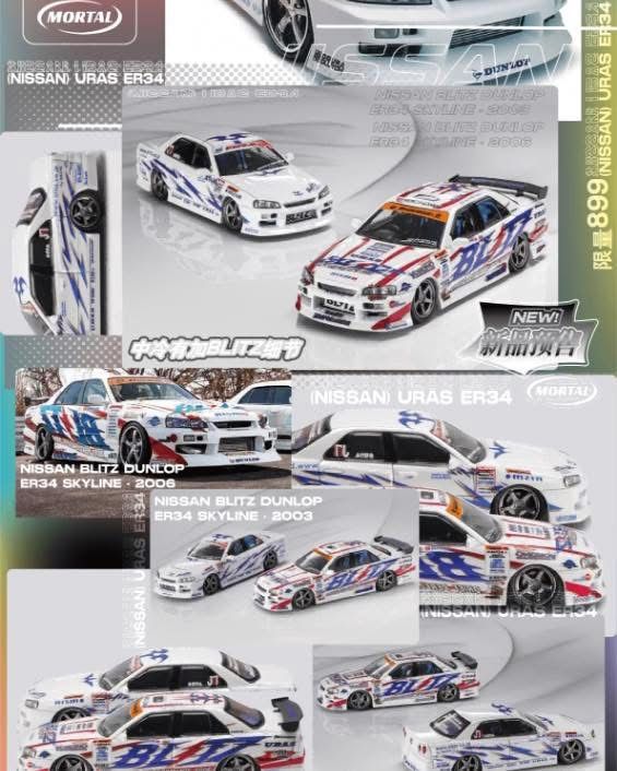 MORTAL MODEL 1/64 SKYLINE ER34 BLITZ_2
