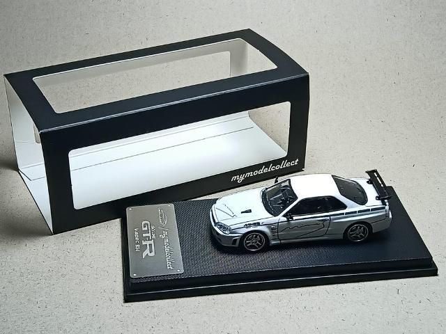 MODEL COLLECT 1/64 SKYLINE R34 V-SPEC - MINES LIVERY_1