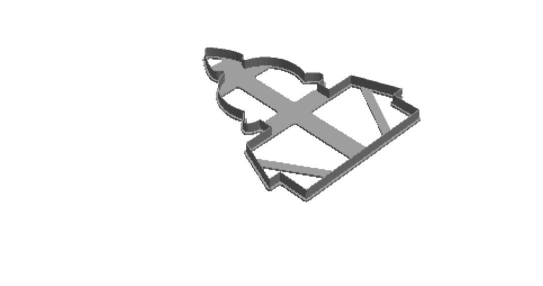 Church out print Cookie Cutter   _0