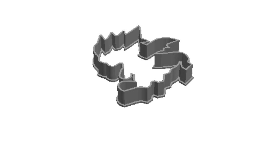 Chibi baby dragon  out print Cookie Cutter _0