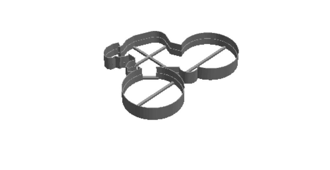 Cyclists out print Cookie Cutter  _0