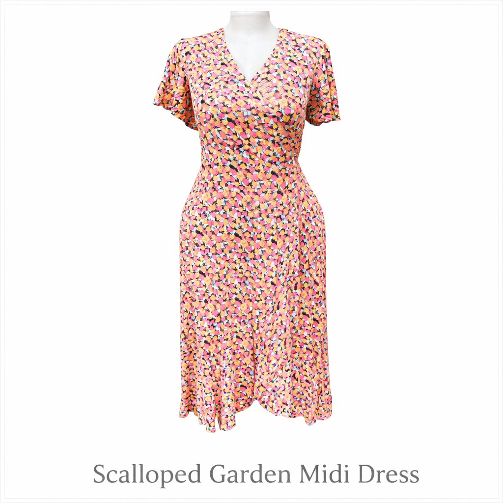Scalloped Garden Midi Dress_0