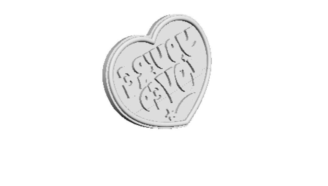 Valentine heart  2 , 2 in 1 Cookie Cutter      _0