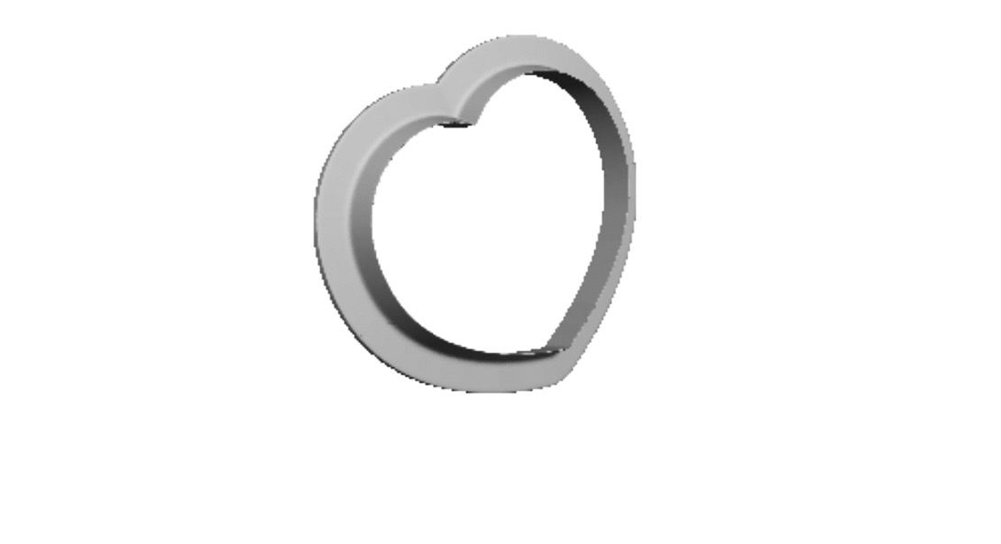 Valentine heart  2 , 2 in 1 Cookie Cutter      _1