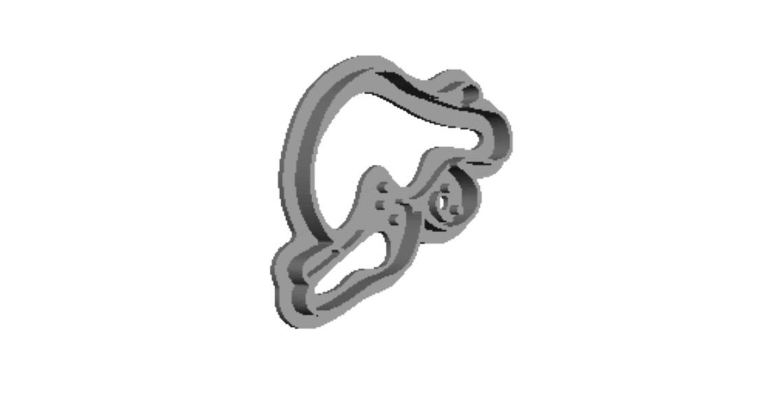 Yoga 4 out print Cookie Cutter  _0