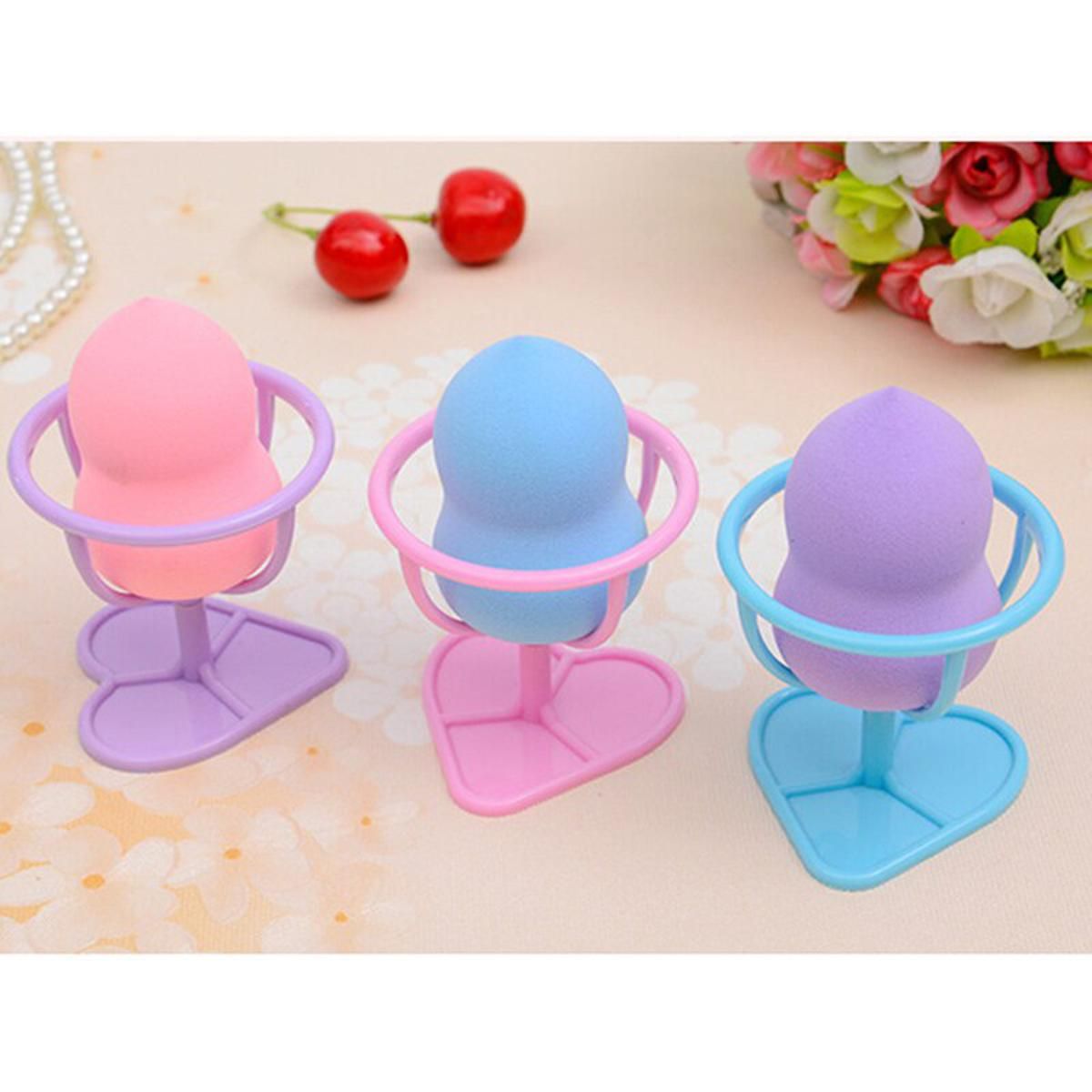 Powder Puff With Storage Rack 1Pc_0