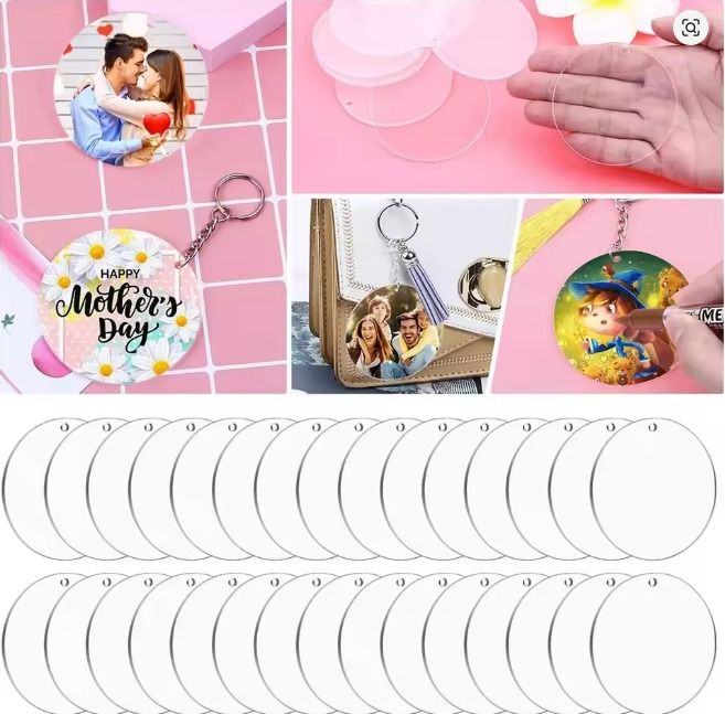 Llavero acrilico transparente, Redondo_2