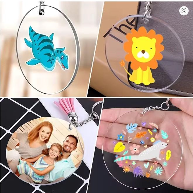 Llavero acrilico transparente, Redondo_1