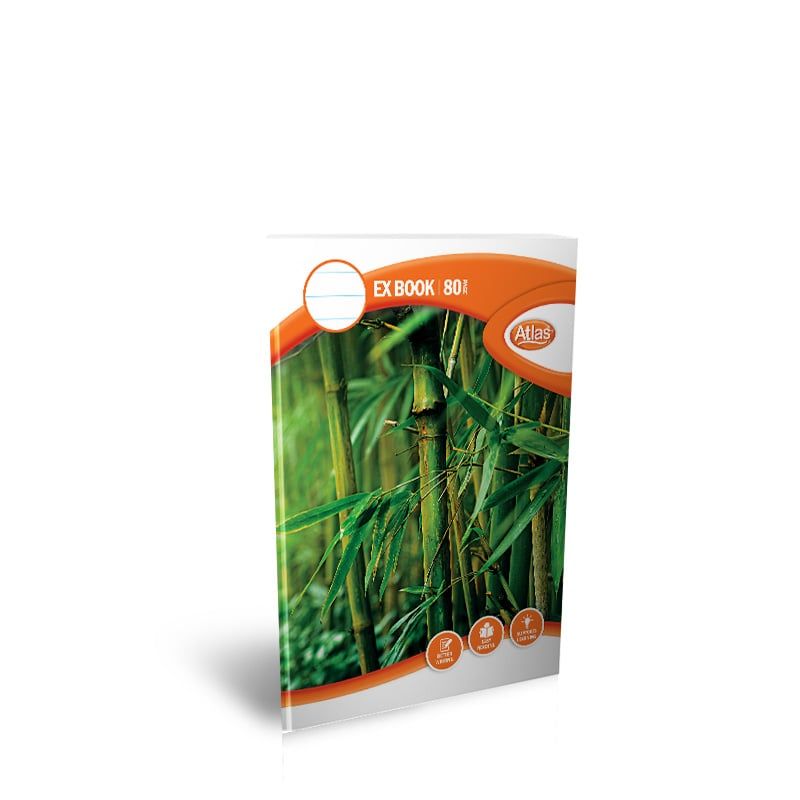 Atlas A5 Exercise Book Single = Ruled 80Pgs   _0