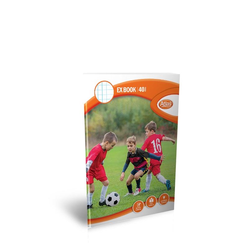 Atlas A5 Exercise Book Square # Ruled 40Pgs _0